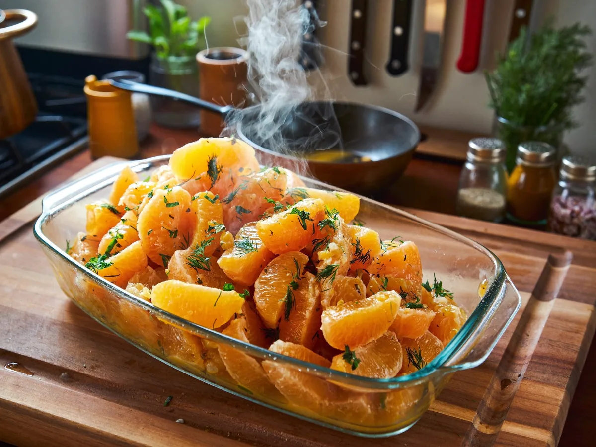 Апельсиновый компот с корицей