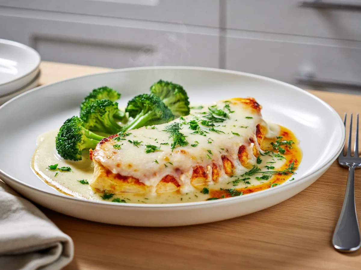 Брокколи с курицей в духовке