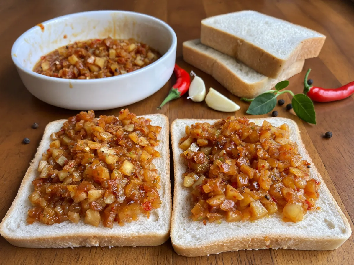 Чатни из баклажанов с яблоком, перцем и помидорами