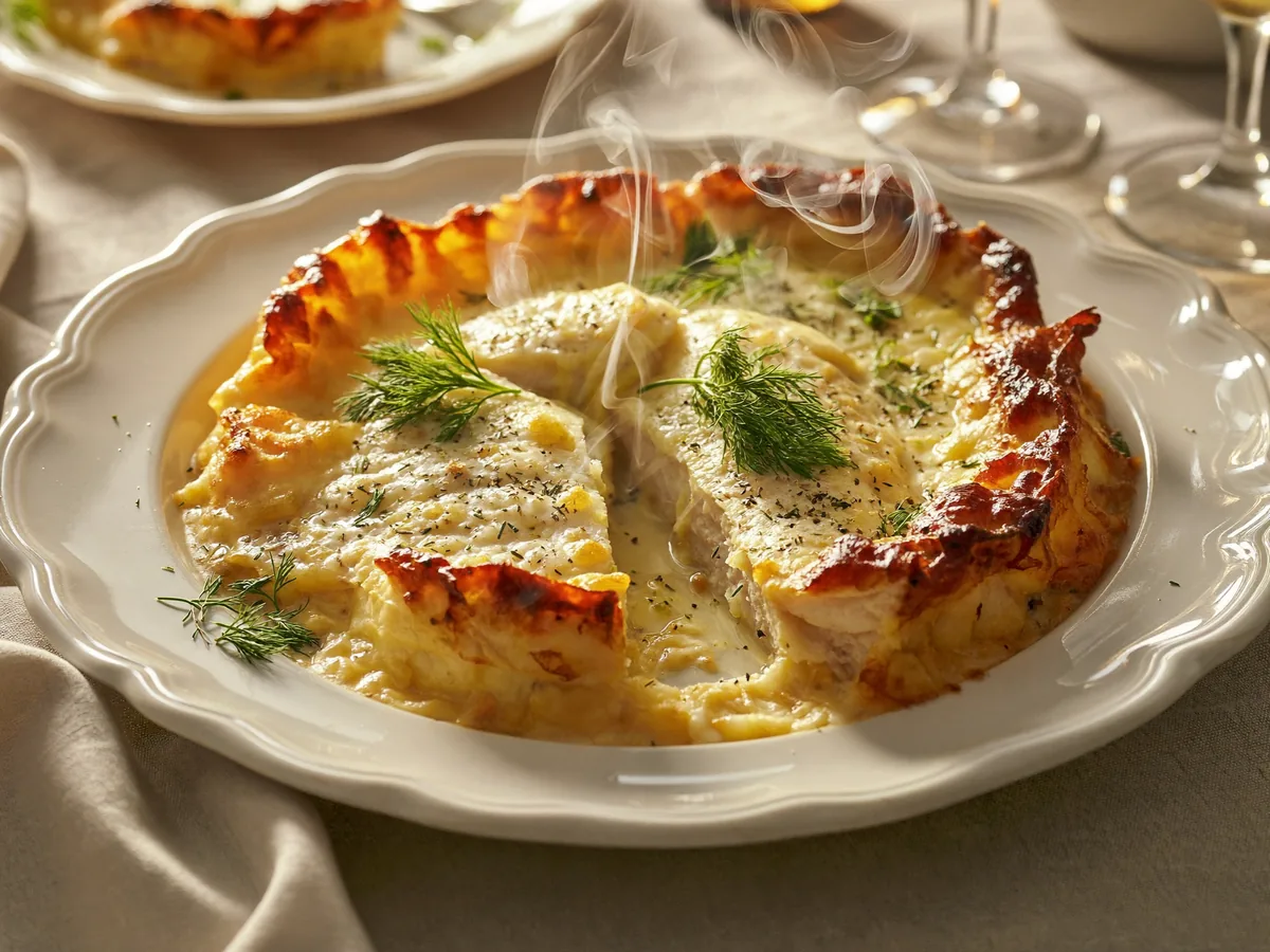 Цыпленок под сырным соусом