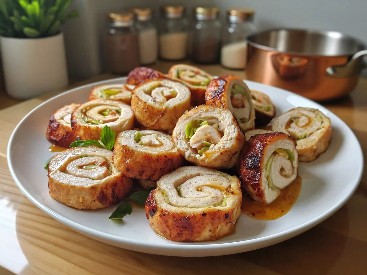 Диетические куриные рулетики