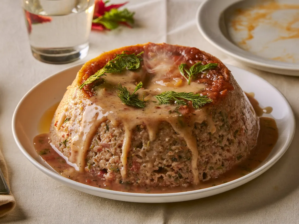 Диетический мясной пудинг