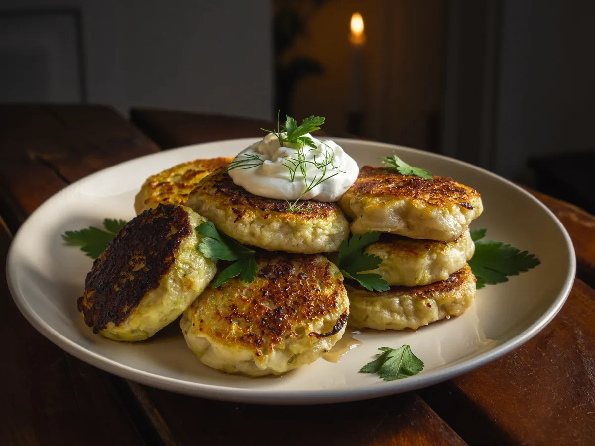 Драники из кабачков и картофеля