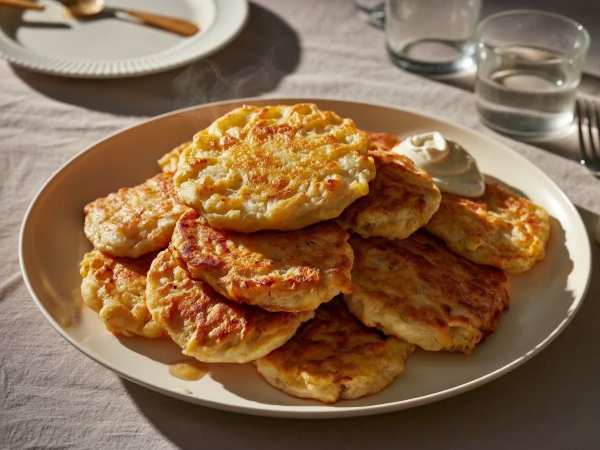 Драники с курицей