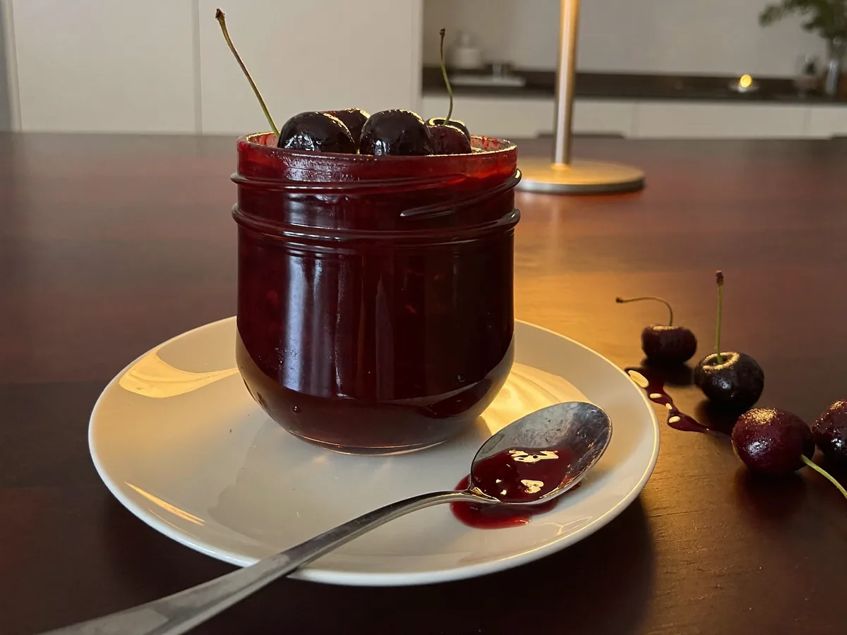 Джем из замороженной вишни