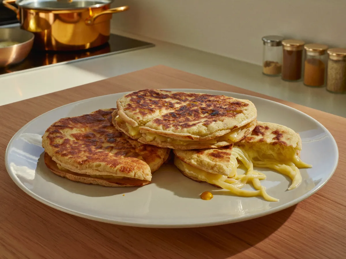 Еврейские лепешки с сыром и кориандром