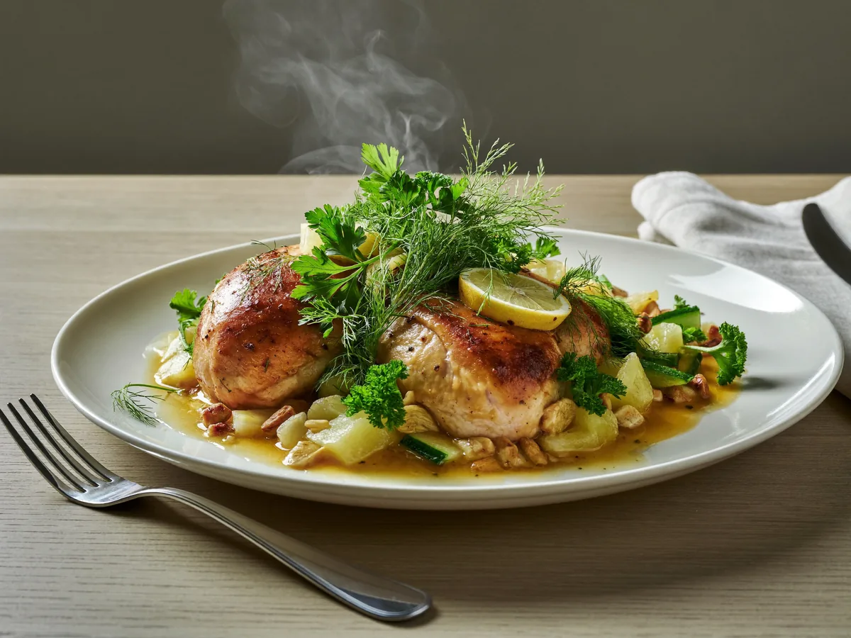 Фаршированная курица
