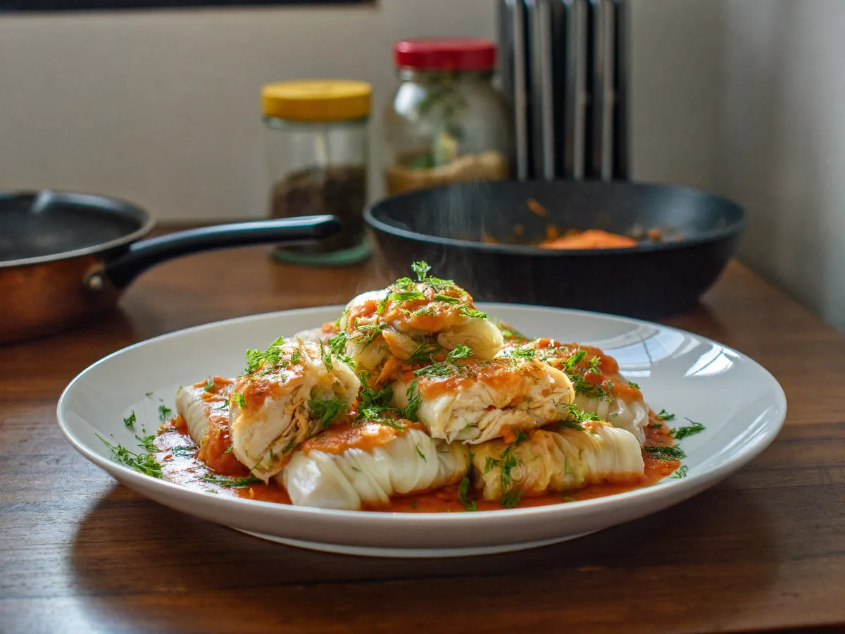 Голубцы с куриной грудкой