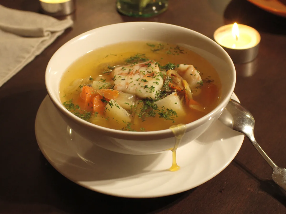 Гороховый суп на мясном бульоне