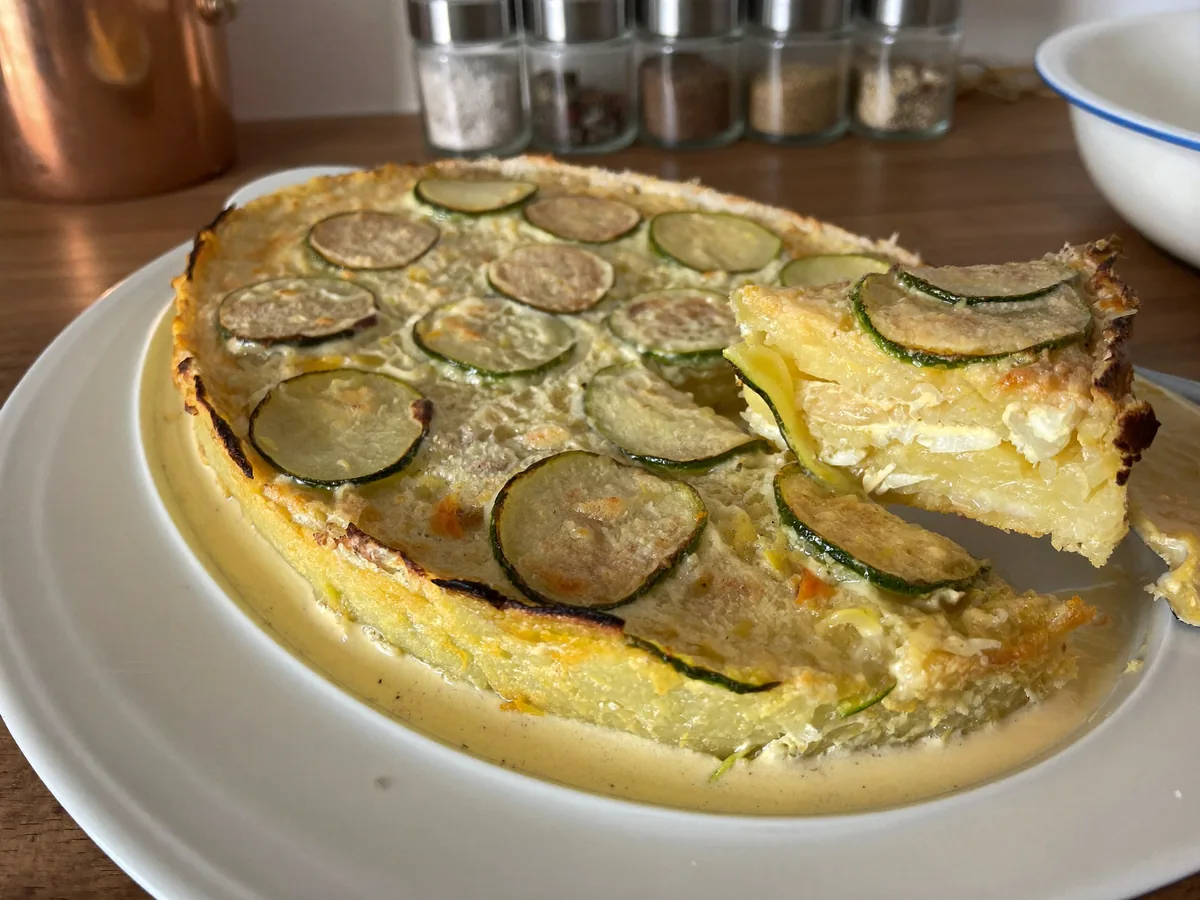 Гратен из кабачков и картофеля