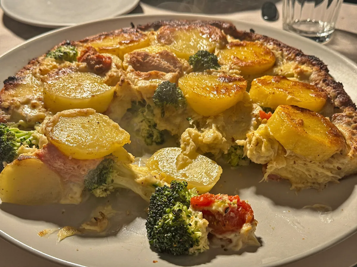 Гратен с цветной капустой и брокколи