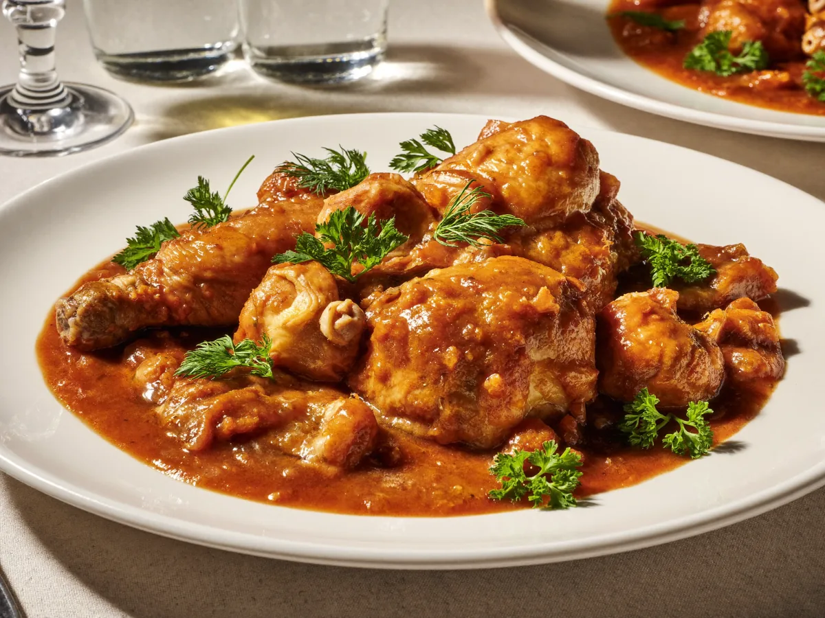 Гречка с гуляшом из курицы