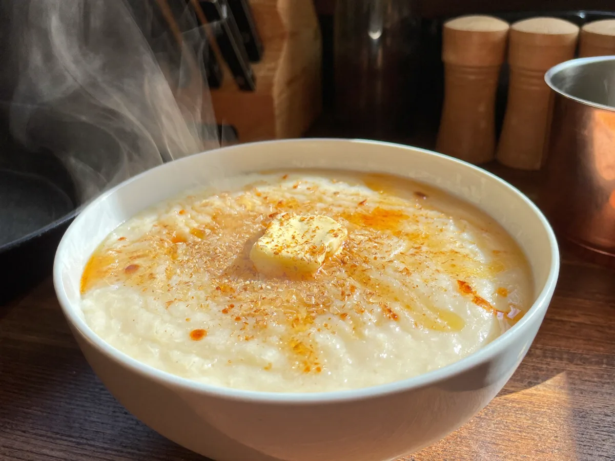 Гречнево-рисовая каша на молоке