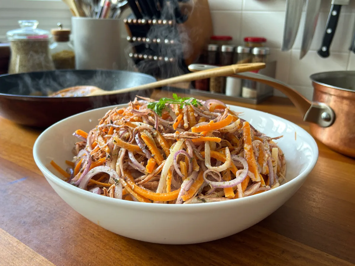 Хе из моркови и кальмаров
