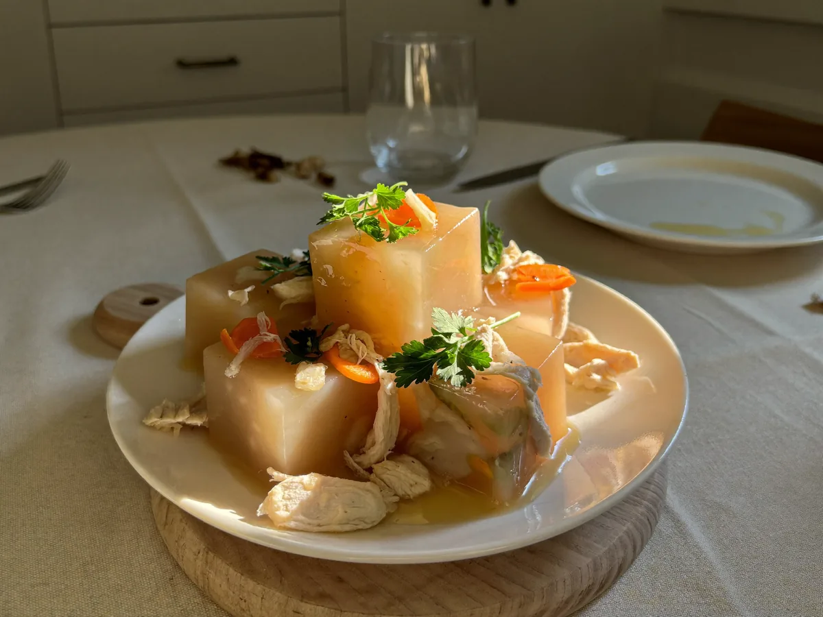 Холодец из курицы с агар-агаром