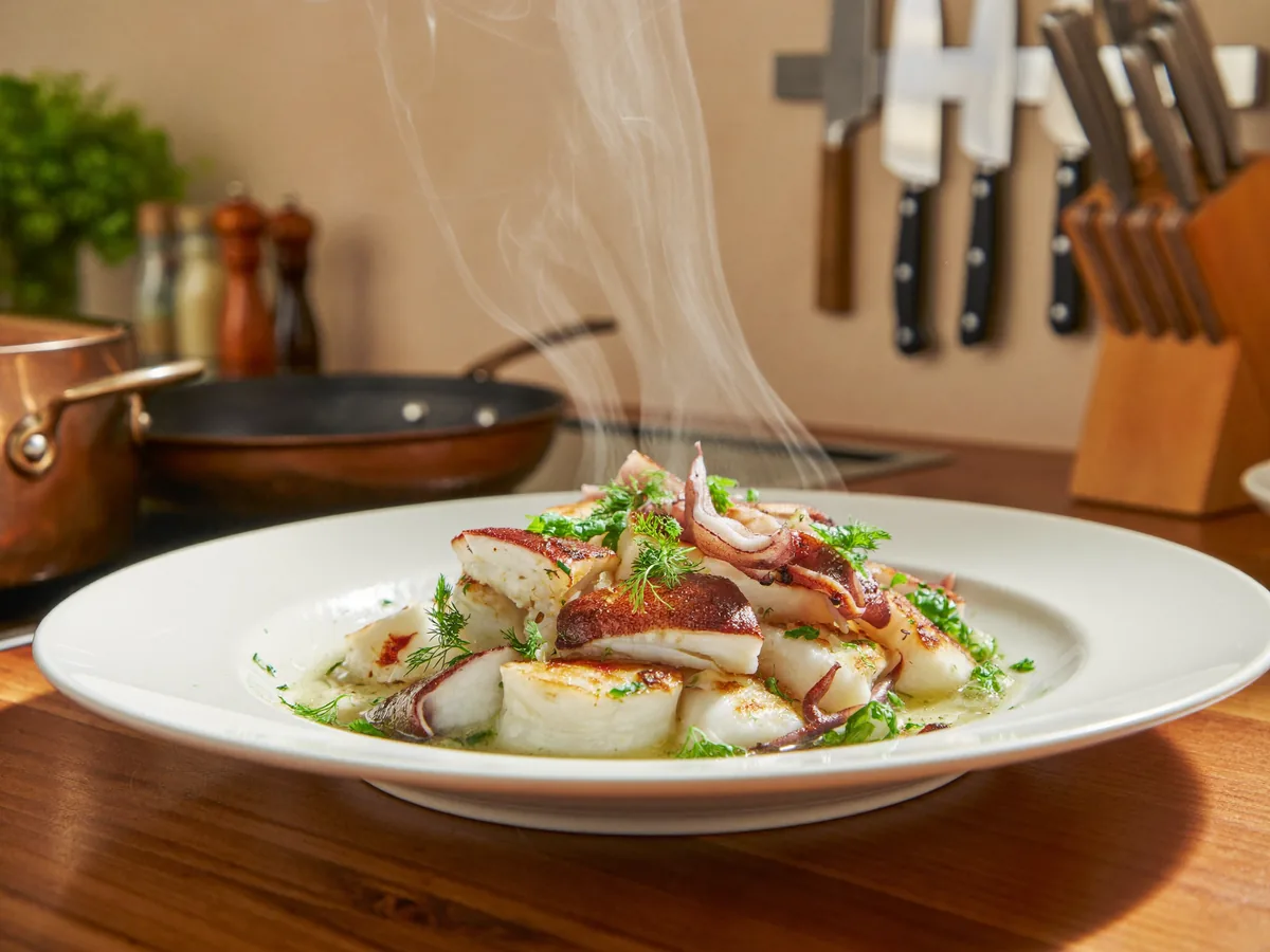 Хрустящие кольца кальмаров