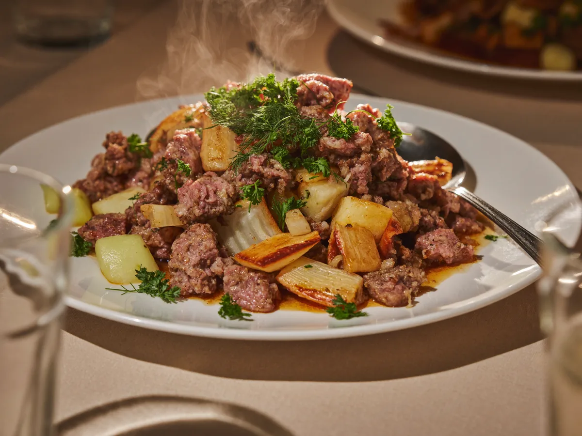 Кабачки с фаршем на сковороде кружочками