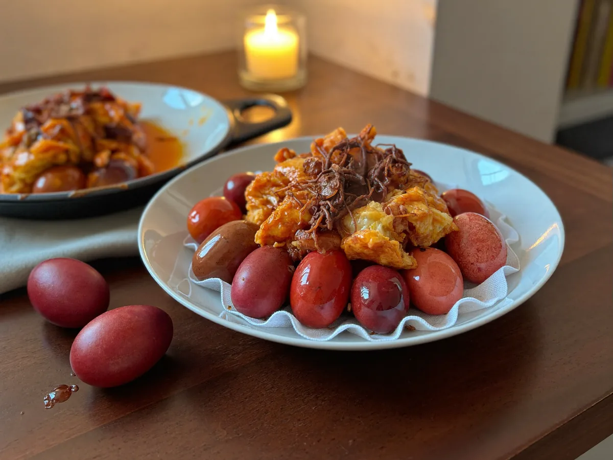 Как покрасить яйца натуральными красителями?