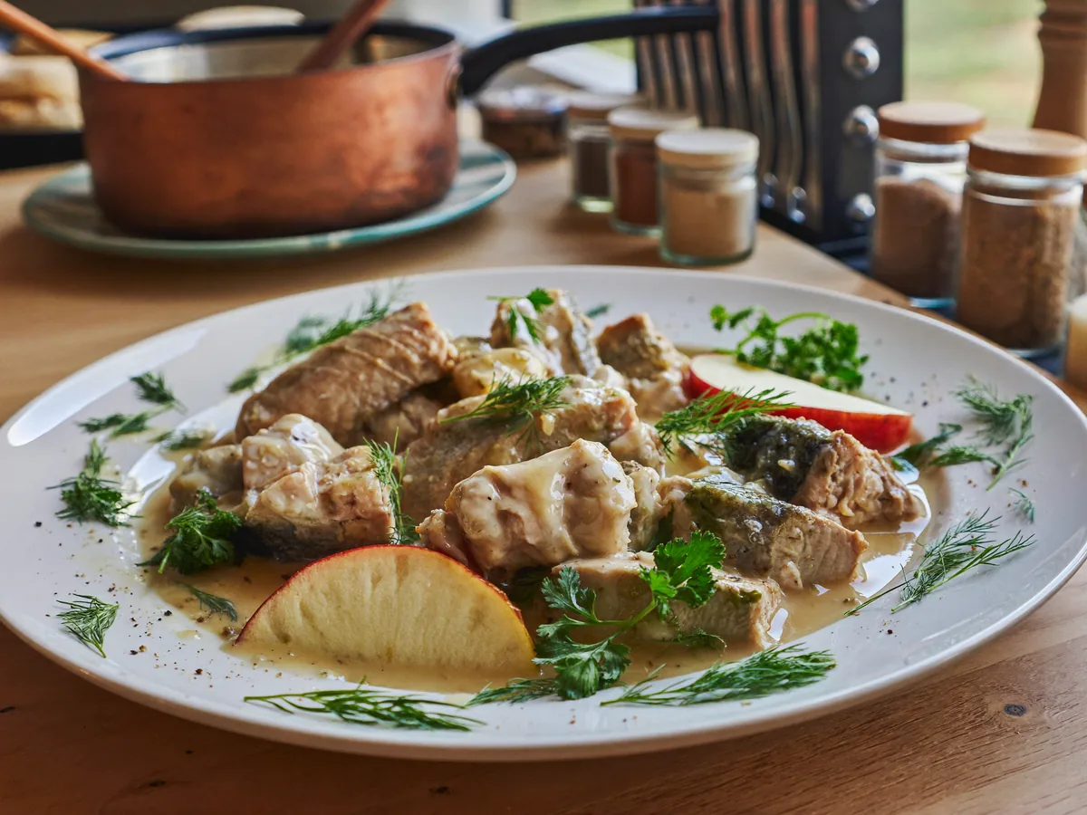 Канапе с селедкой и черным хлебом на шпажках