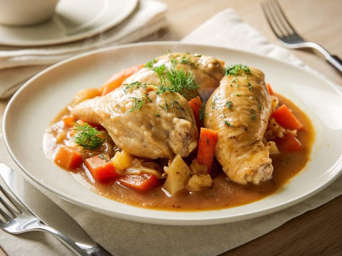 Капуста тушеная с куриными желудками