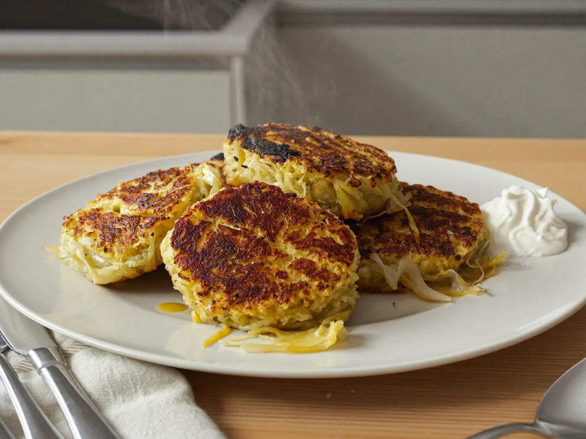 Капустные котлеты с сыром