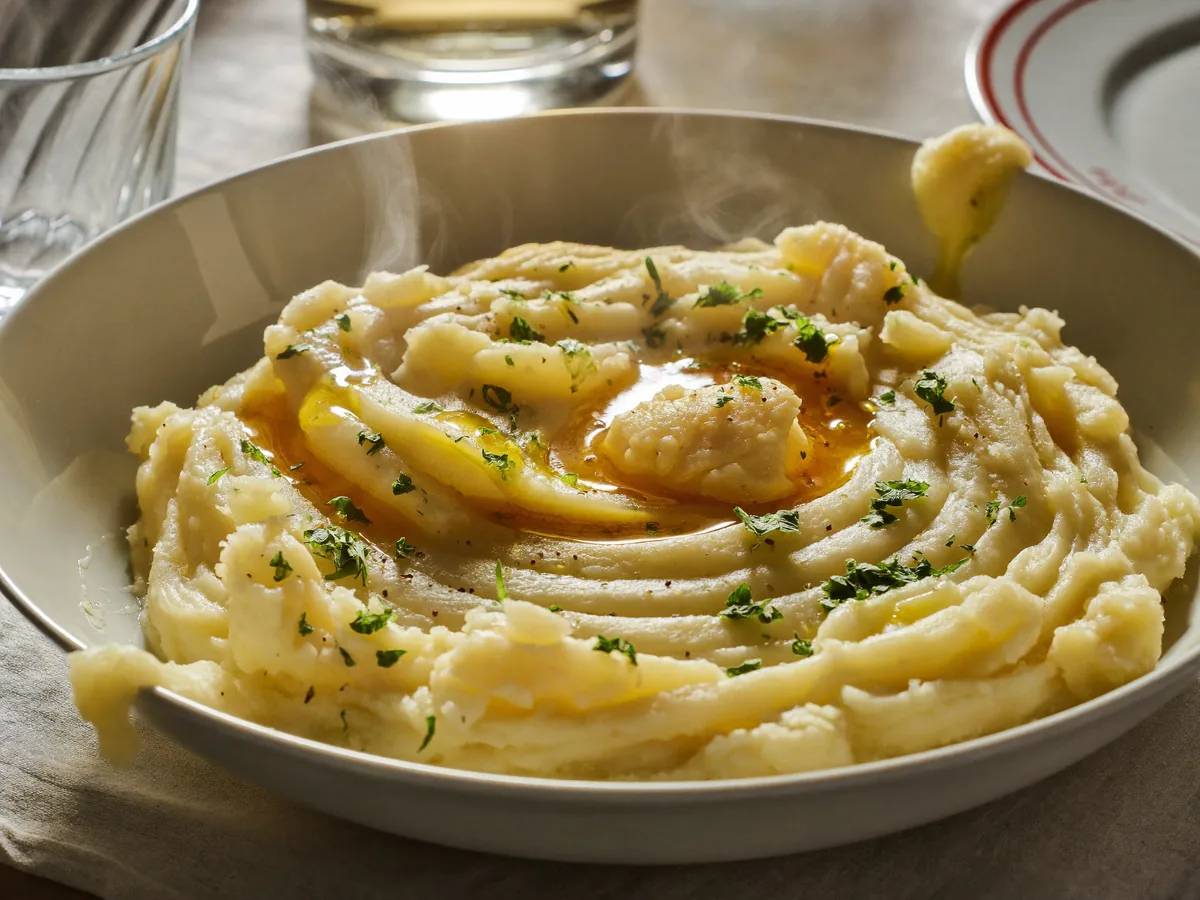 Картофельное пюре с маслом и молоком