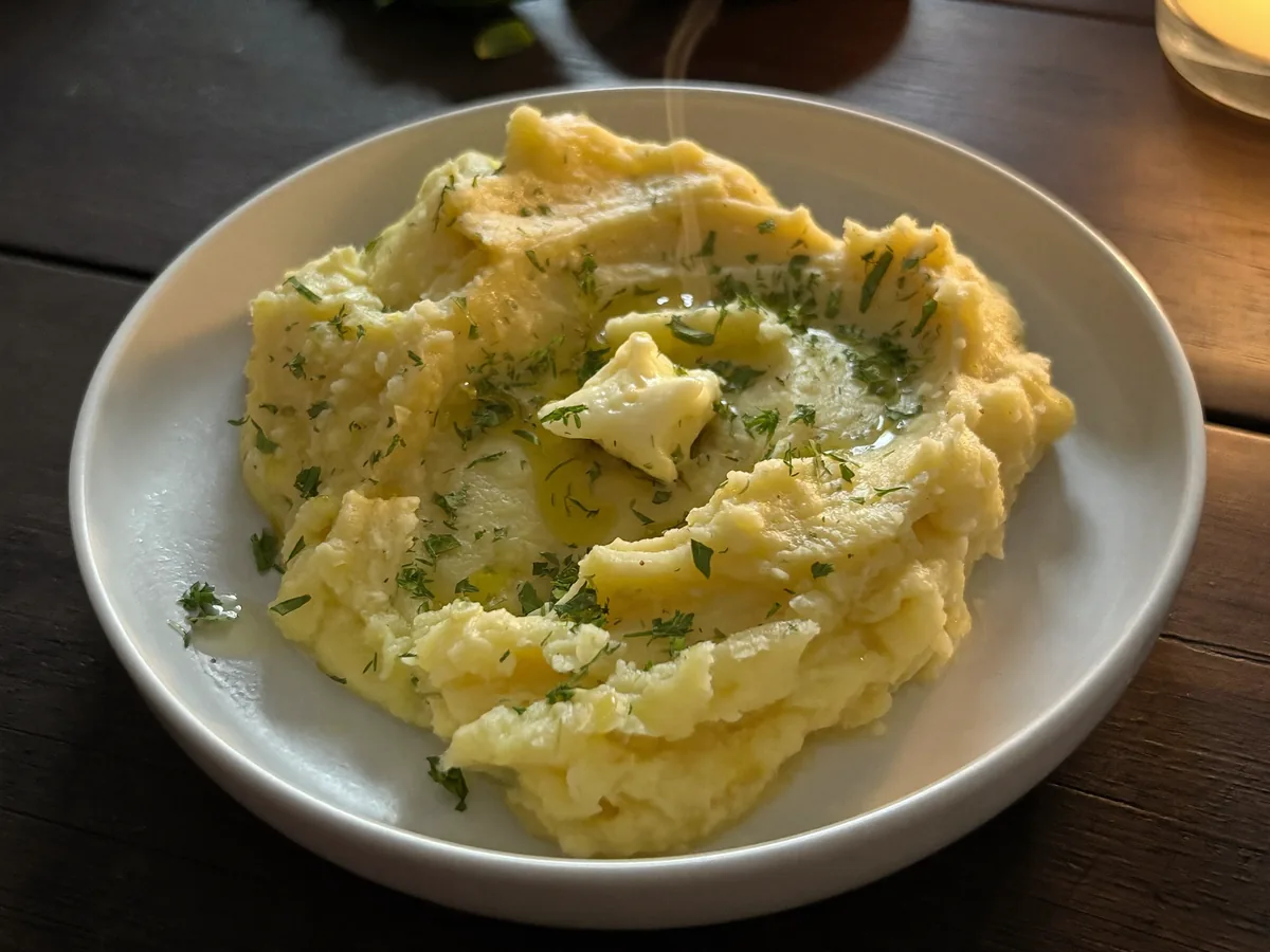 Картофельное пюре с укропом