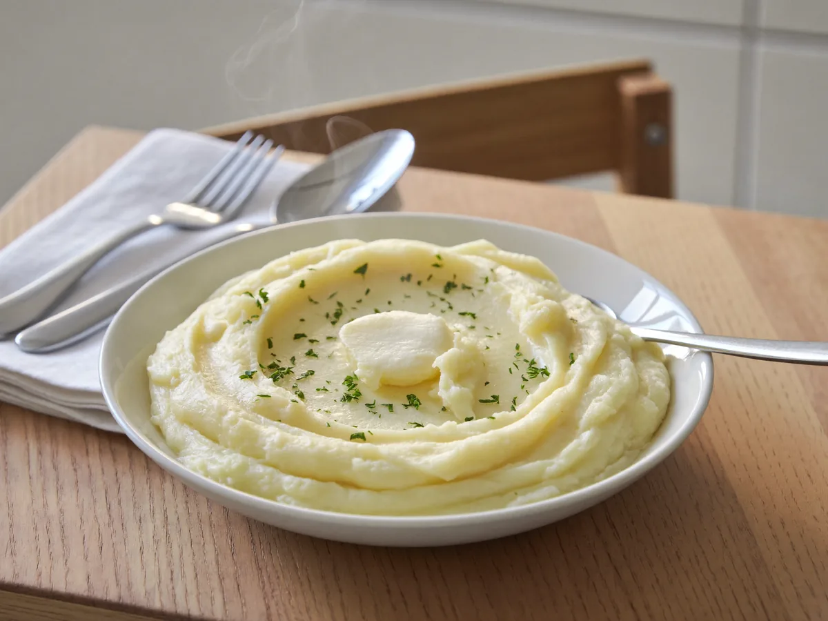 Картофельное пюре со сливками и маслом