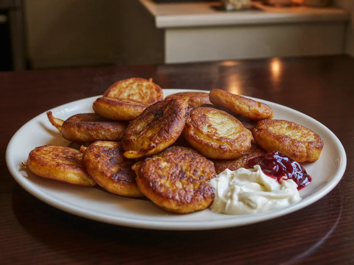 Картофельные драники с рисом