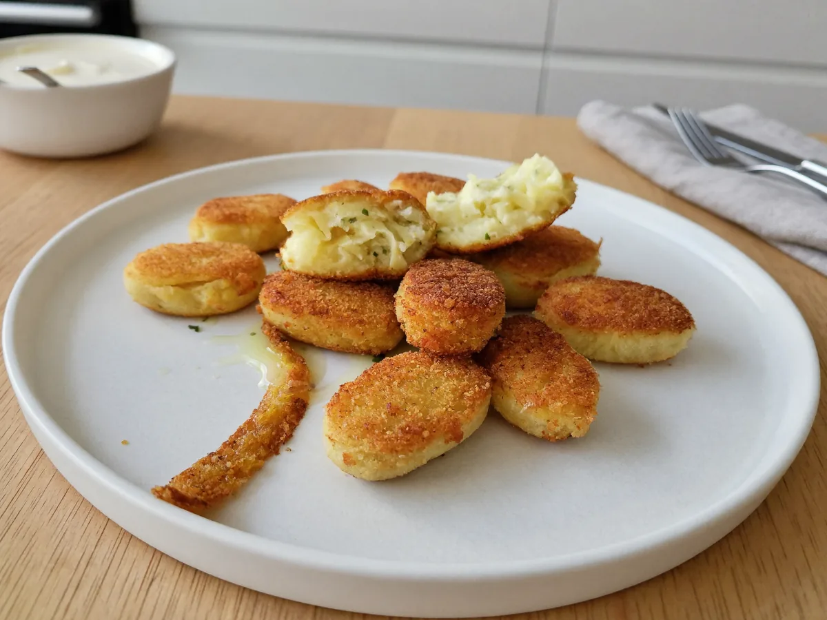 Картофельные лодочки с творогом