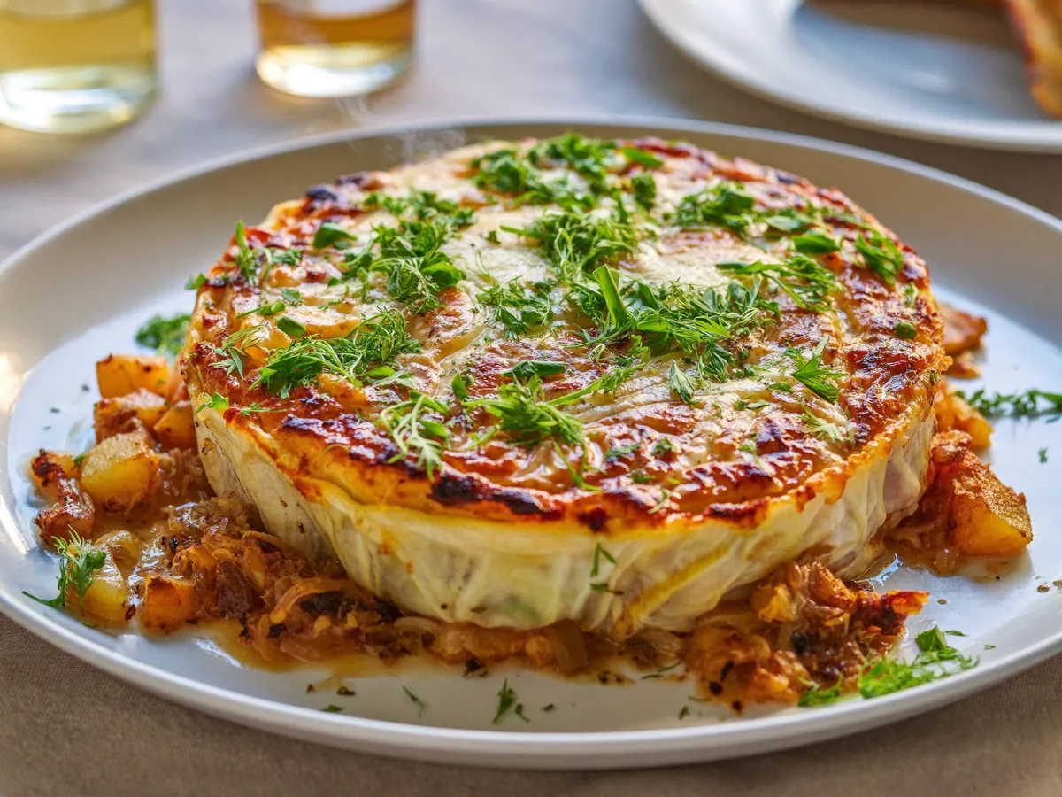 Картошка с капустой в духовке