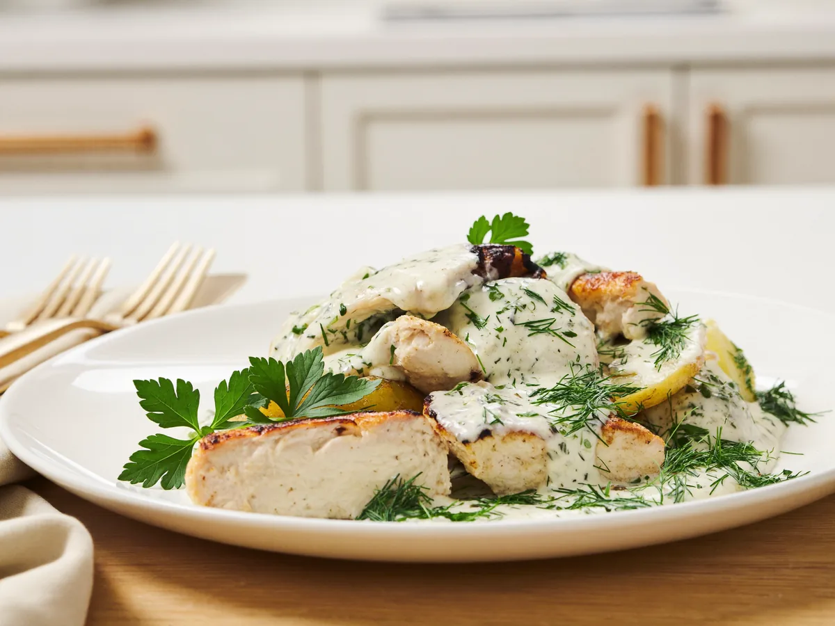 Картошка с курицей в пароварке