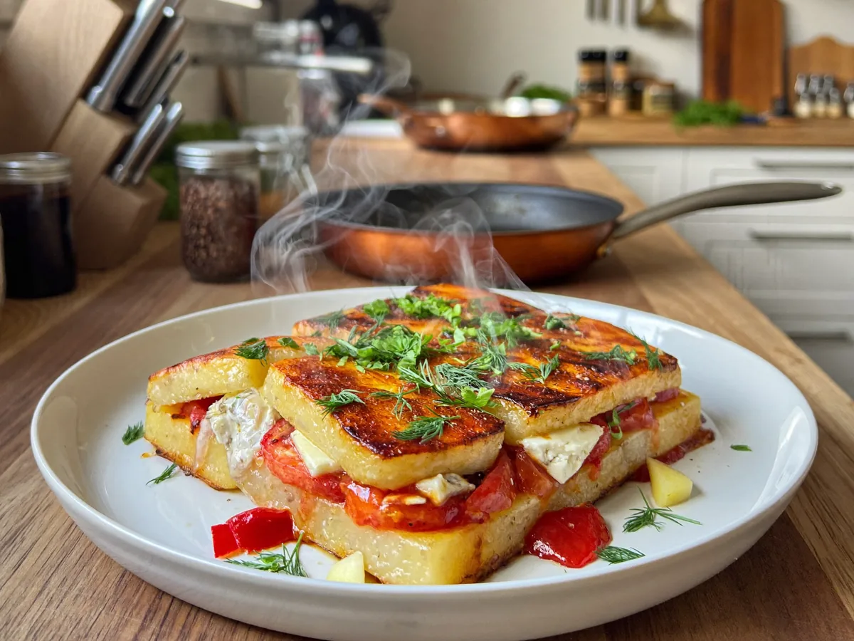 Картошка с помидорами и сыром в духовке запеченная
