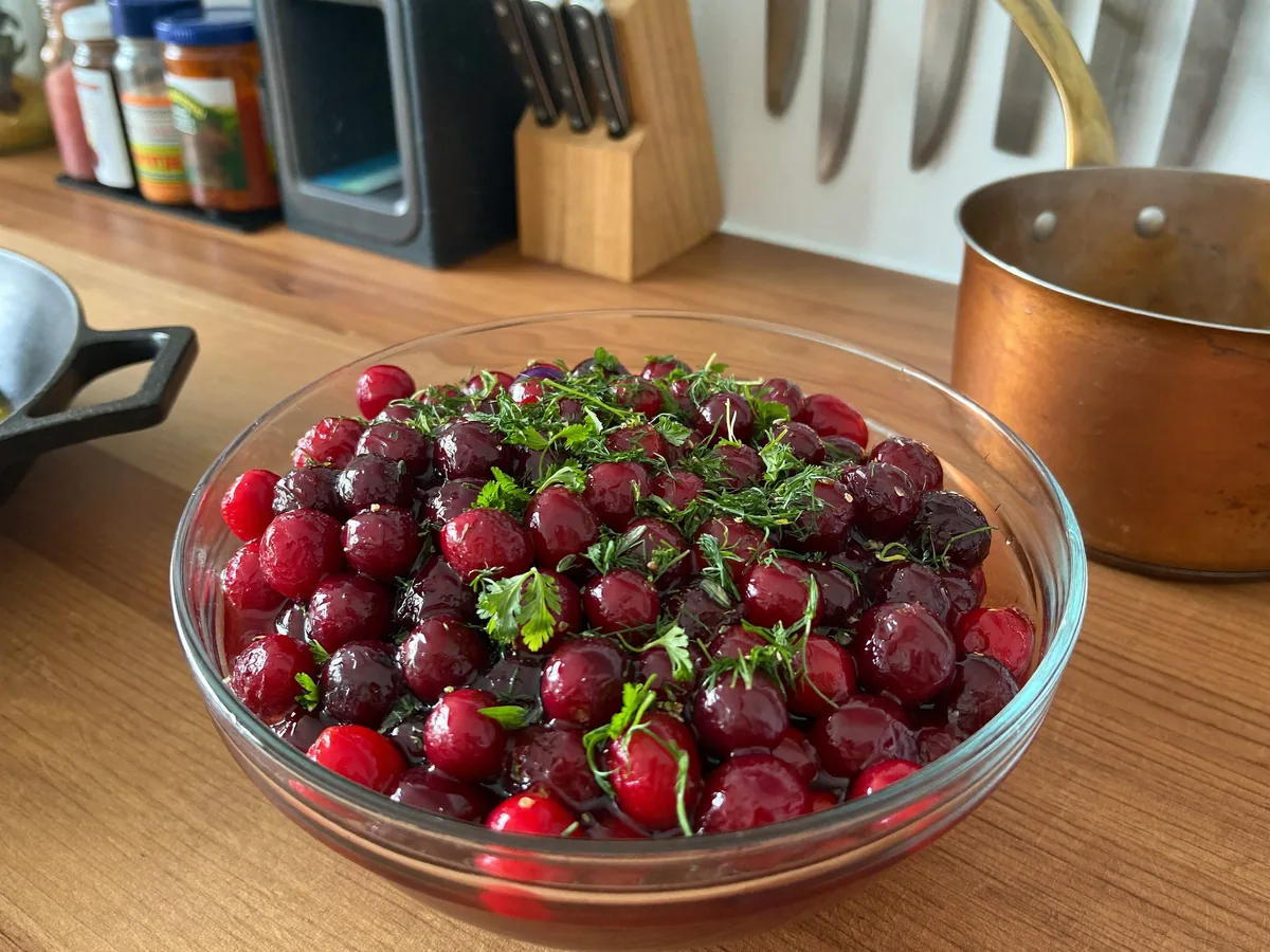 Кисель из клюквы с крахмалом