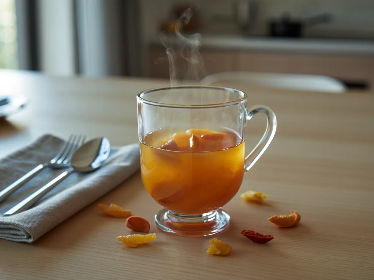 Кисель из компота и крахмала