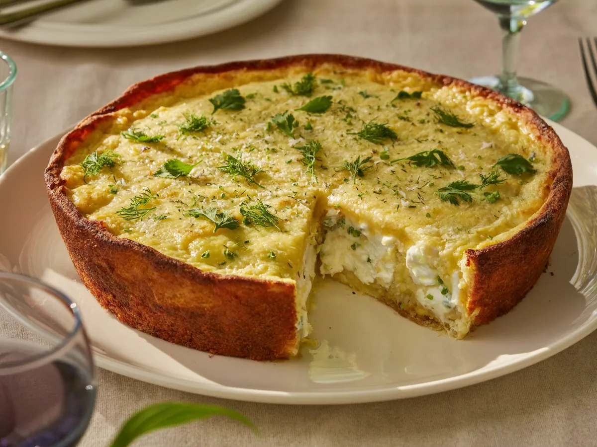 Классическая запеканка из творога с изюмом в духовке