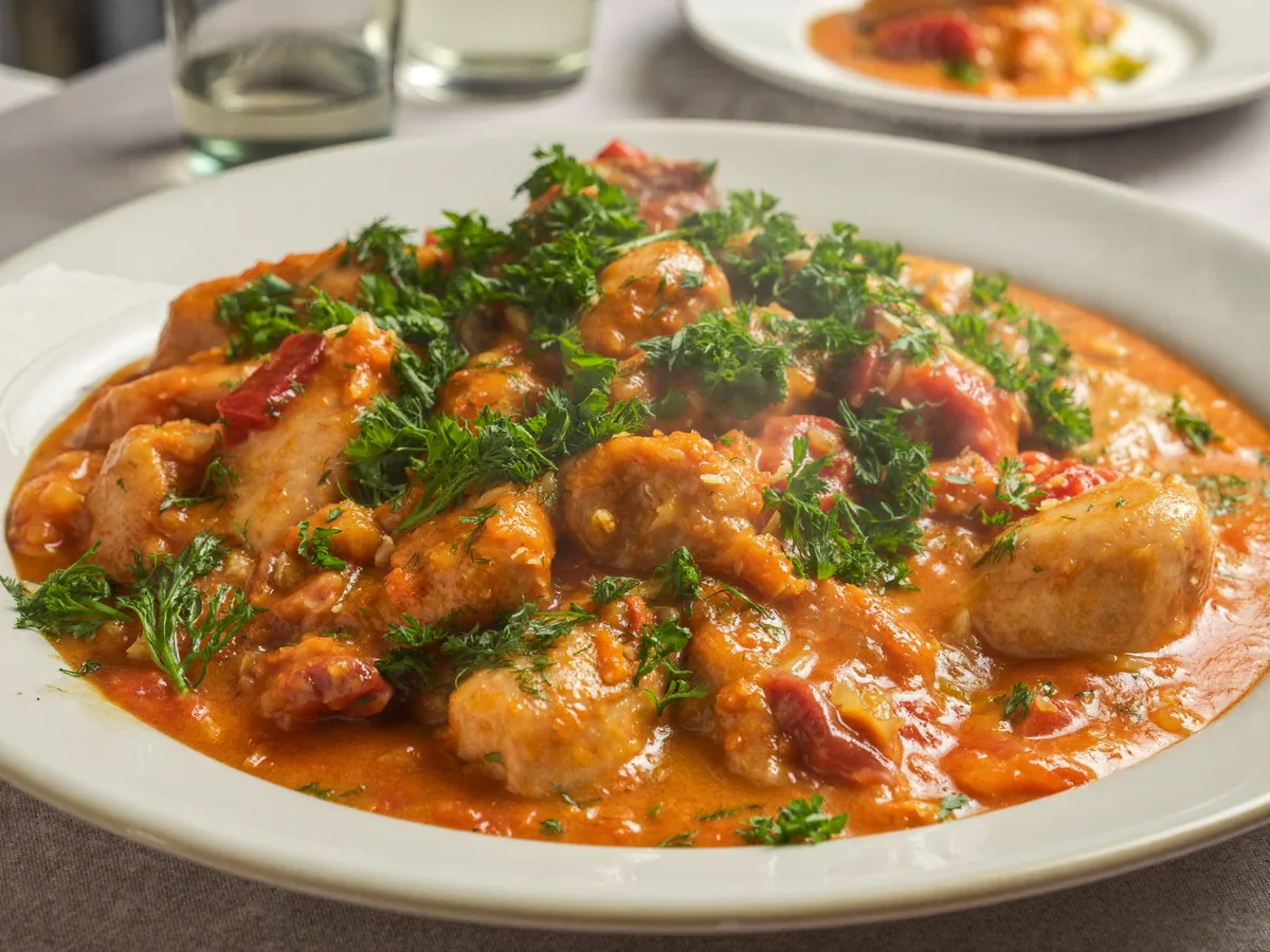 Классический чахохбили из курицы по грузински на сковороде