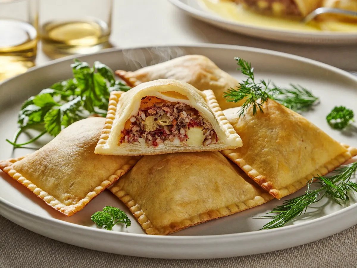 Клецки картофельные с мясом
