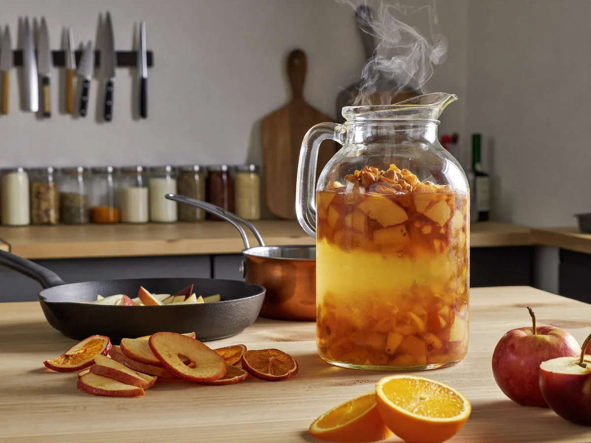 Компот из яблок и апельсинов