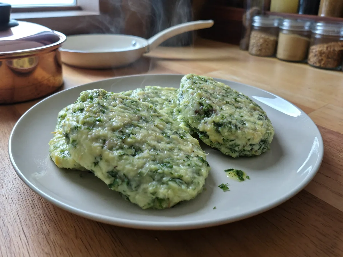 Котлеты из брокколи и шпината