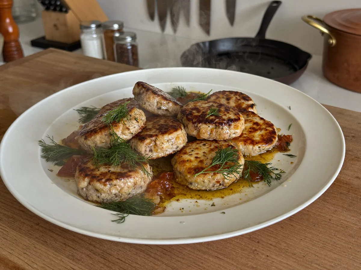 Котлеты из вареной курицы