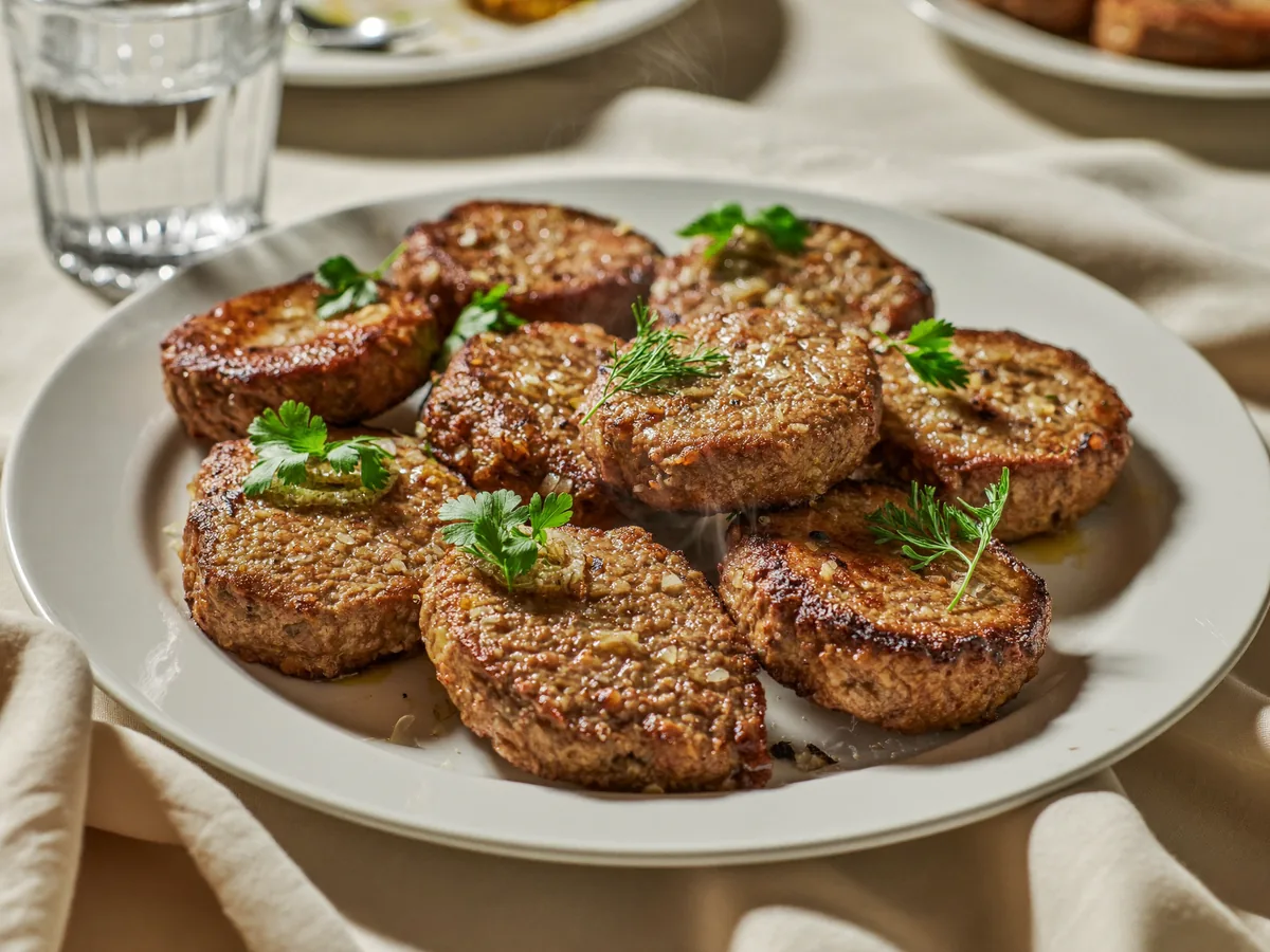 Котлеты мясные с овсяными хлопьями