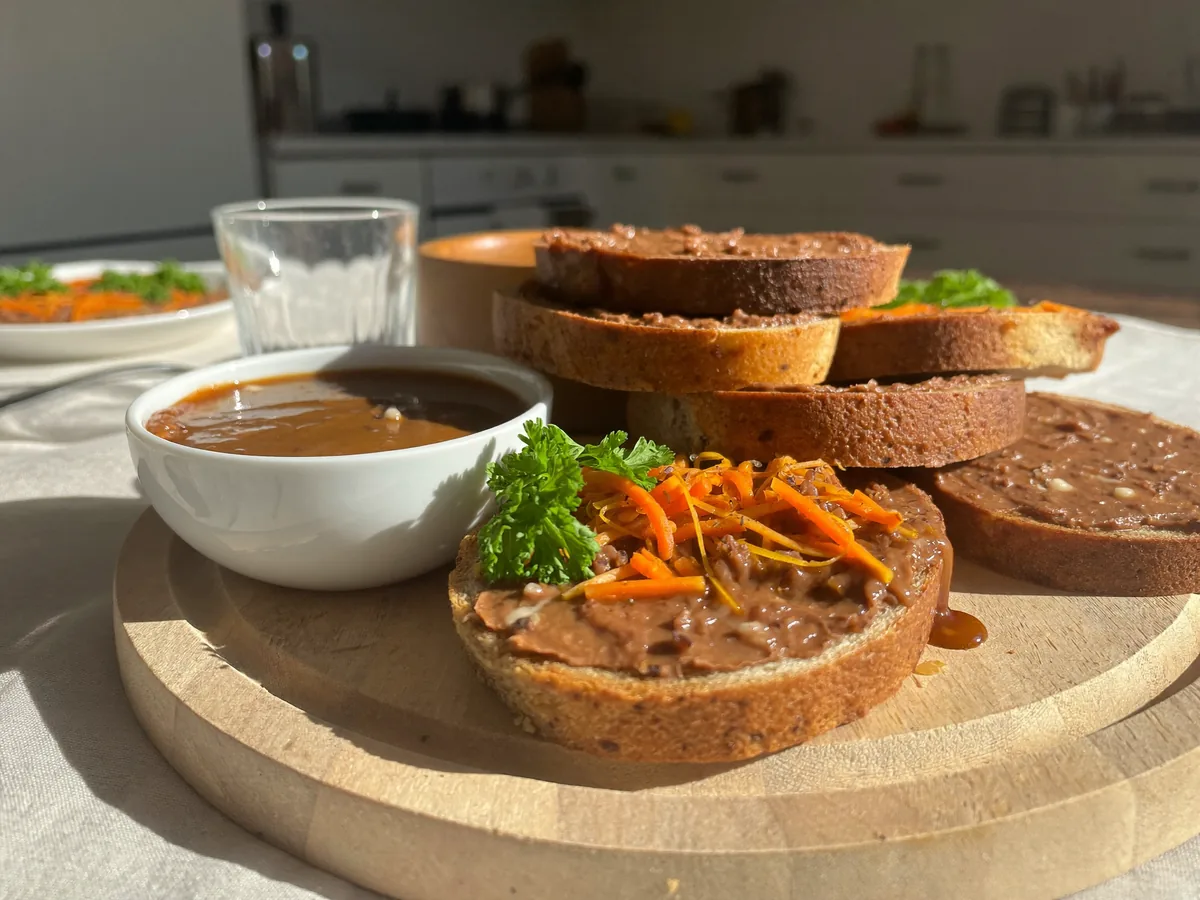 Крабовые палочки, фаршированные паштетом из селедки