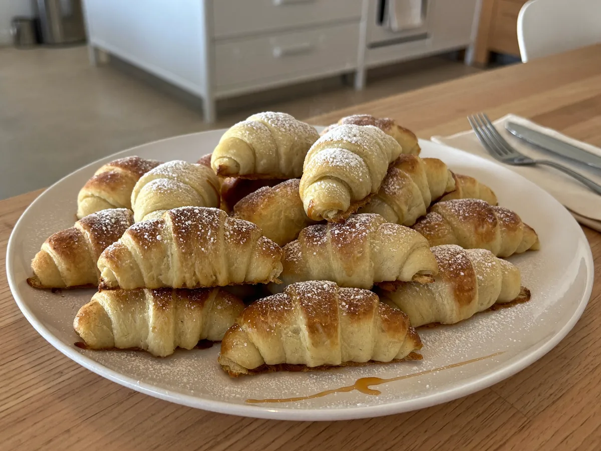 Круассаны со сгущенкой