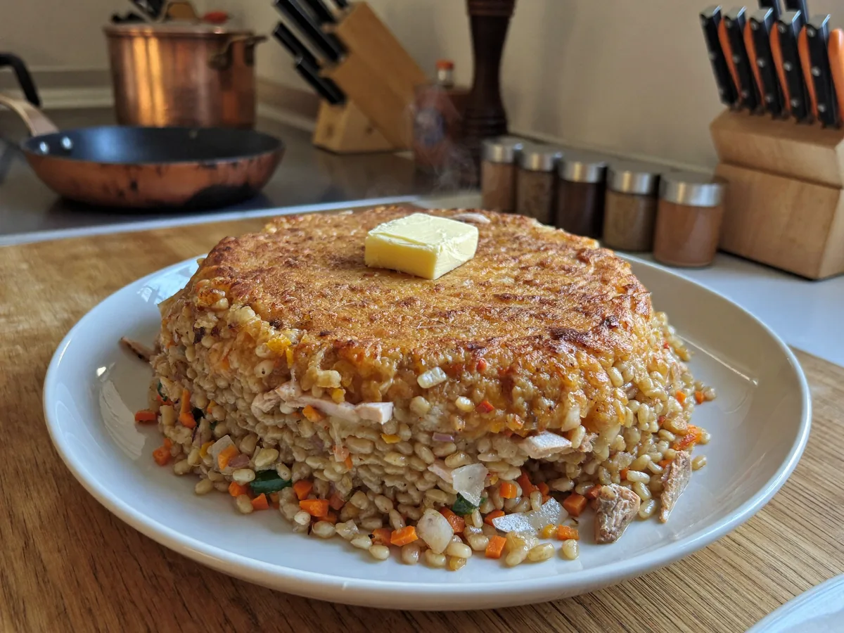 Крупеник из гречневой каши