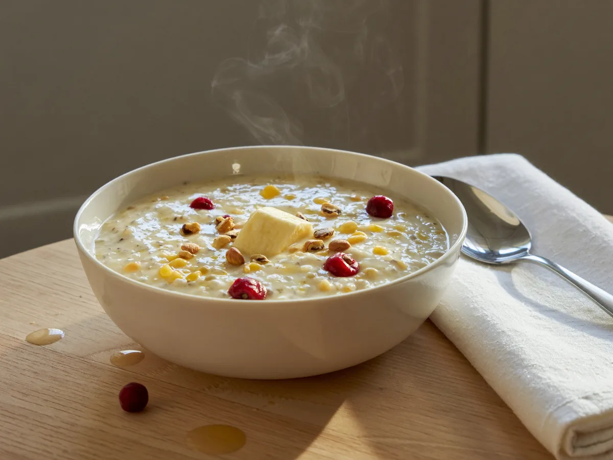 Кукурузная каша на кокосовом молоке