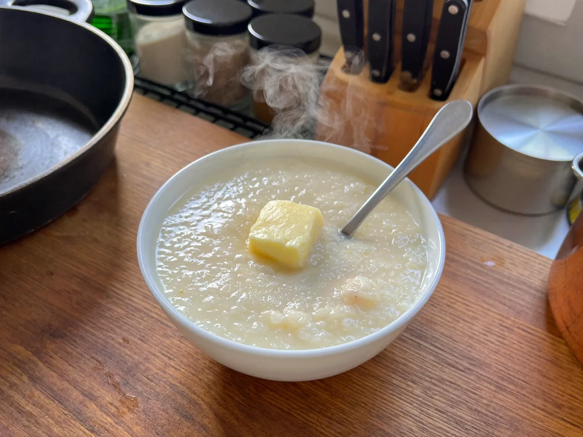 Кукурузная каша на молоке в пакетиках