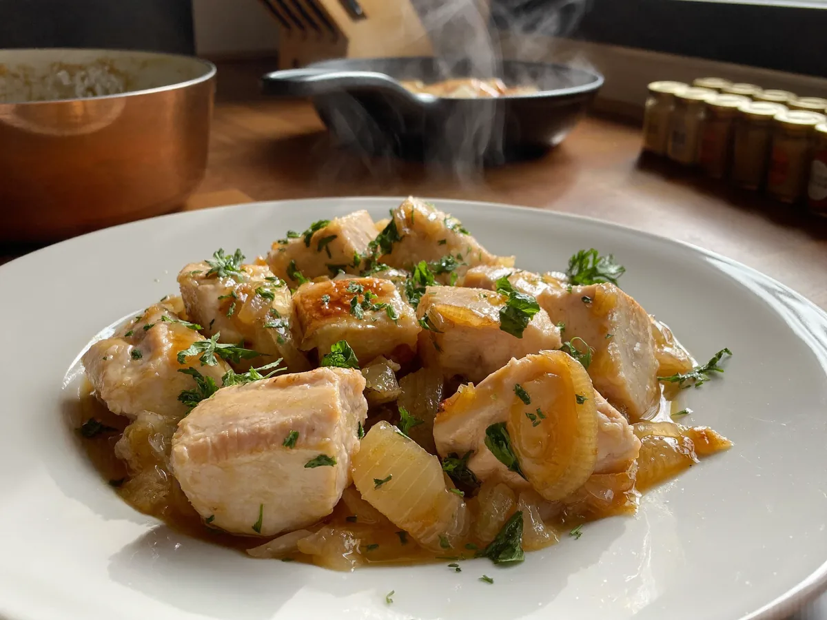 Курица с гавайской смесью в мультиварке