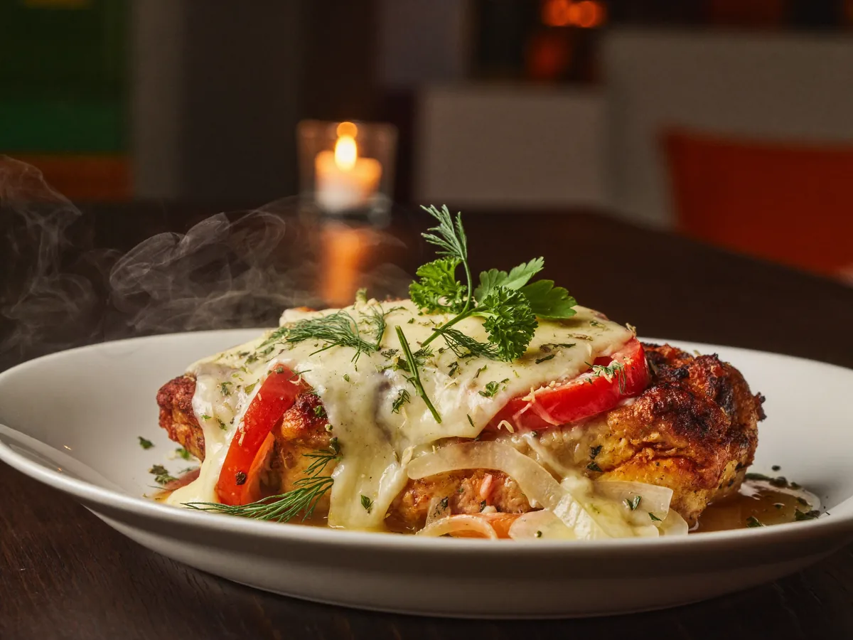 Куриная грудка, запеченная с сыром