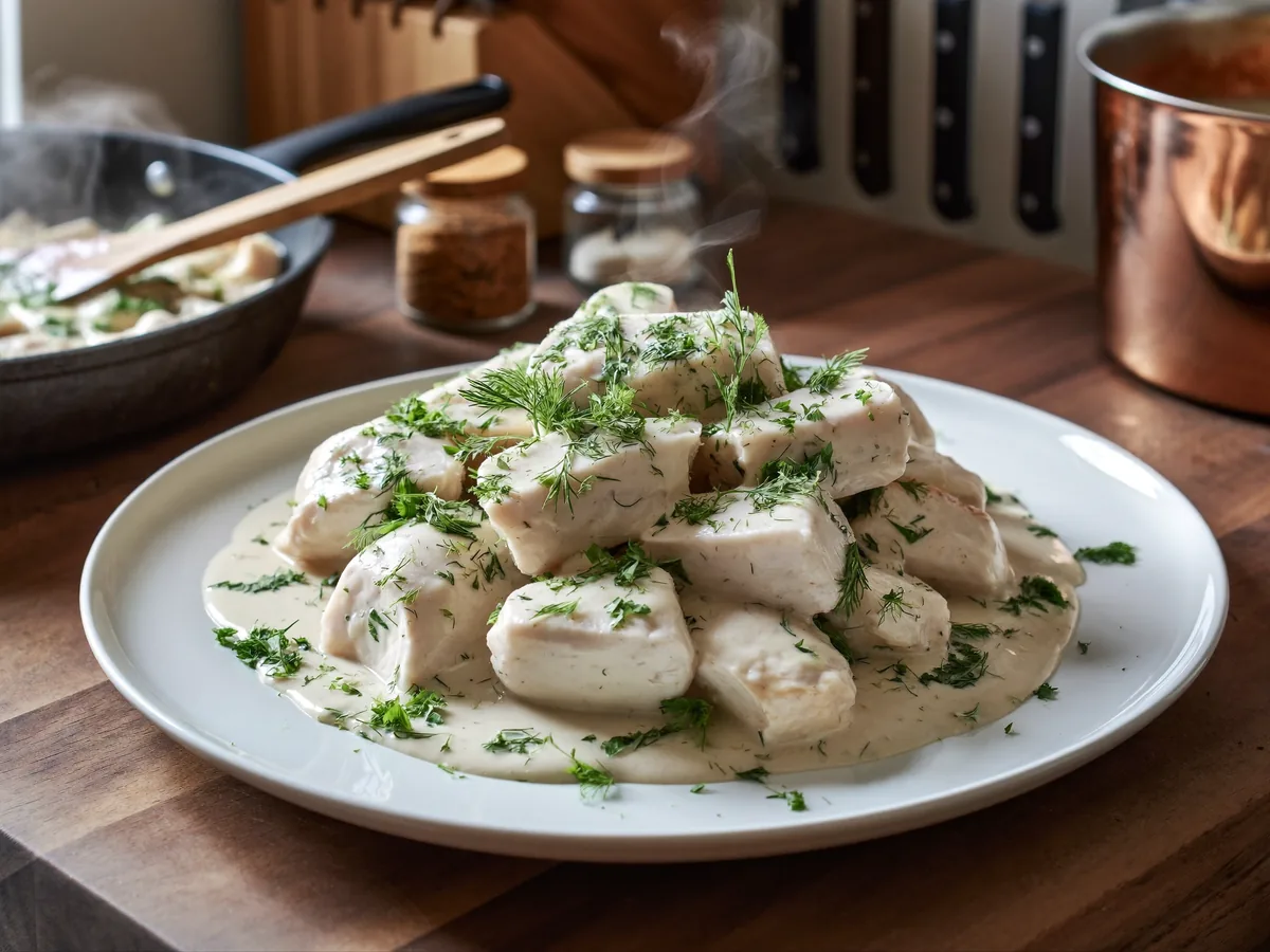 Куриная грудка, жаренная кусочками